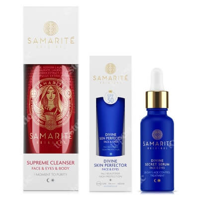 Samarite Complete Care Set ZESTAW Żel dla oczyszczenia twarzy i ciała 100 ml + Serum do twarzy 30 ml + Krem upiększająco-ochronny do twarzy i pod oczy 45 ml