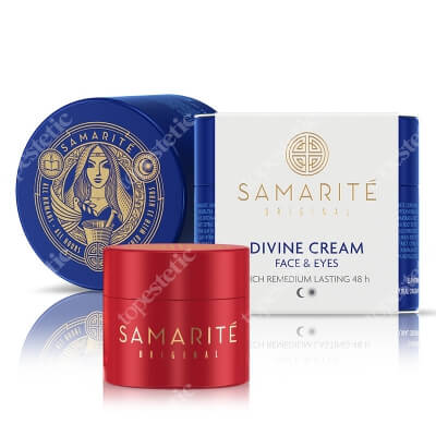 Samarite Divine Cream + Mini Supreme Balm ZESTAW Odmładzający krem do twarzy 45 ml + Regenerujący balsam do ciała 15 ml + Kosmetyczka 1 szt