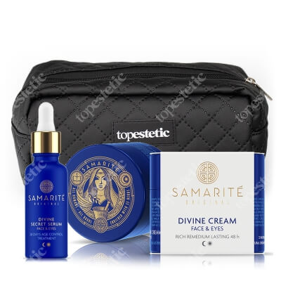 Samarite Divine Secret Serum + Divine Cream ZESTAW Serum do twarzy 30 ml + Odmładzający krem do twarzy 45 ml + Kosmetyczka 1 szt