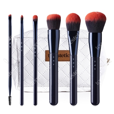 Say Make Up Start Basic Brush ZESTAW Podstawowy 6 pędzli nr 1,2,5,8,9,11 + Kosmetyczka