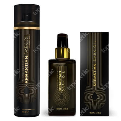 Sebastian Professional Dark Oil Set ZESTAW Wygładzający ciemny olej 95 ml + Lekka, pachnąca mgiełka 200ml