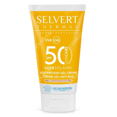 Selvert Thermal Age Prevent Gel - Cream With Colour Krem do twarzy z kolorem i barierą ochronną SPF50 50ml