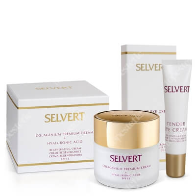 Selvert Thermal Daily Beauty Care ZESTAW Regenerujący krem z kwasem hialuronowym 50 ml + Krem na Okolice Oczu 15 ml