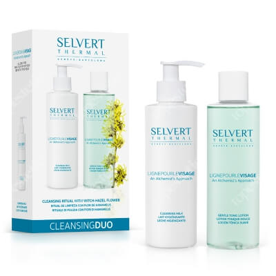 Selvert Thermal Cleansing Duo ZESTAW Łagodny tonik do skóry wrażliwej lub suchej 200 ml + Łagodne mleczko zmywające 200 ml