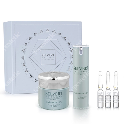 Selvert Thermal Hyaluronique Set ZESTAW Krem 50 ml + Serum 15 ml + Ampułki 3x1,5 ml