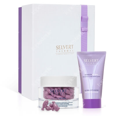 Selvert Thermal Retinol Coffret ZESTAW Krem przeciwstarzeniowy 50 ml + Antystarzeniowe ceramidowe kapsułki z retinolem 60 szt