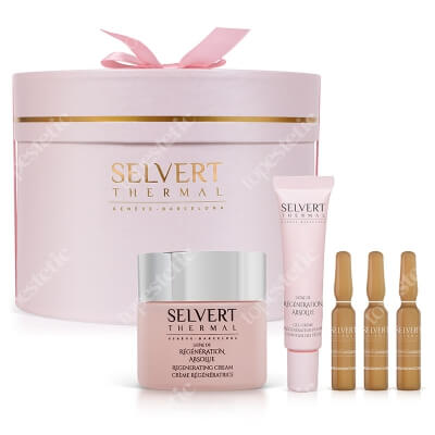 Selvert Thermal Velvet 2019 ZESTAW Krem regenerujący 50 ml + Żel-krem regenerujący na okolice oczu 15 ml + Koncentrat regenerujący 3 x 2 ml