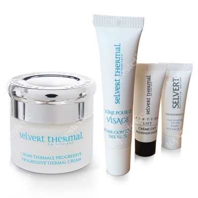 Selvert Thermal Visage Set ZESTAW Krem progresywny 50 ml + Balsam pod oczy 15 ml + Próbki 5 ml