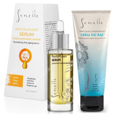 Senelle Anti Aging Serum + Hand Cream ZESTAW Rewitalizujące serum olejowe do twarzy 30 ml + Nawilżająco - regenerujący krem do rąk 65 ml