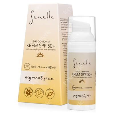 Senelle Anti - Photoaging Sunscreen Emulsion (pigment free) Lekki Ochronny krem SPF 50+ bez pigmentu UVA UVB PA++++ HEV/IR 50 ml