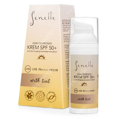 Senelle Anti - Photoaging Sunscreen Emulsion SPF 50+ (with tint) Lekki ochronny krem SPF 50+ z pigmentem UVA UVB PA++++ HEV/IR 50 ml