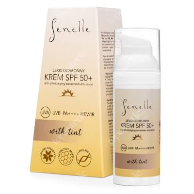 Senelle Anti - Photoaging Sunscreen Emulsion (with tint) Lekki ochronny krem SPF 50+ z pigmentem UVA UVB PA++++ HEV/IR 50 ml
