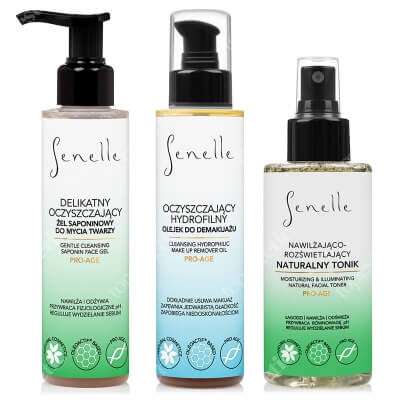 Senelle Best Clean Set ZESTAW Żel 150 ml + Tonik 150 ml + Olejek do demakijażu 150 ml