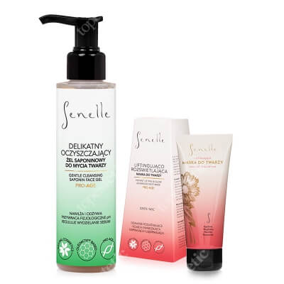 Senelle Clean And Lift ZESTAW Żel do mycia twarzy 150 ml + Liftingująca maska do twarzy 65 ml