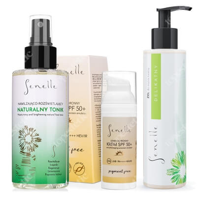Senelle Fresh And Suny ZESTAW Żel 150 ml + Tonik 150 ml + Krem SPF 50+ bez pigmentu 50 ml