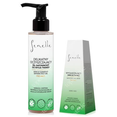 Senelle Smoothing Face Set ZESTAW Żel do mycia twarzy 150 ml + Wygładzający krem do twarzy 50 ml