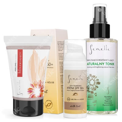 Senelle Start Suny Skin ZESTAW Peeling 100 ml + Tonik 150 ml + Krem SPF 50+ 50 ml