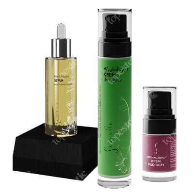 Senelle Wonder Skin Set ZESTAW Rewitalizujące serum 30 ml + Wygładzający krem do twarzy 50 ml + Optymalizujący krem pod oczy 15 ml