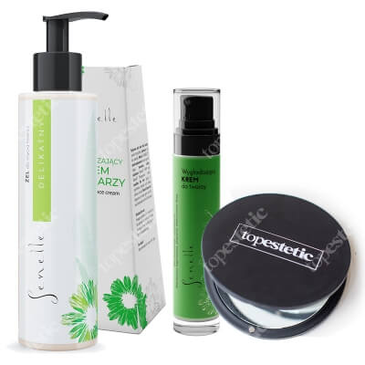 Senelle Żel saponinowy do mycia twarzy + Wygładzający krem do twarzy + Lusterko ZESTAW Żel 150 ml + Krem 50 ml + Luterko 1 szt