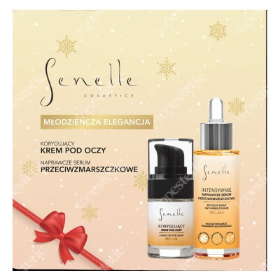 Senelle Zestaw Młodzieńcza Elegancja ZESTAW Naprawcze serum przeciwzmarszczkowe 30 ml + Korygujący krem pod oczy 15 ml