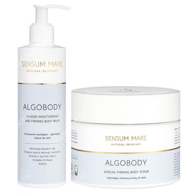 Sensum Mare AlgoBody Super Firming Set ZESTAW Ujędrniający balsam do ciała 300 ml + Peeling cukrowy do ciała 300 g