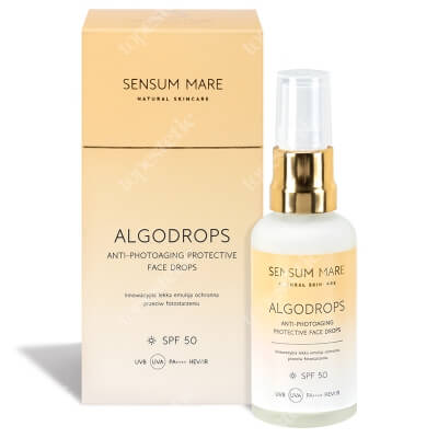 Sensum Mare Algodrops Anti-Photoaging Protective Face Drops SPF 50/PA++++ Krople ochronne przeciw fotostarzeniu UVB UVA HEV/IR 50 ml