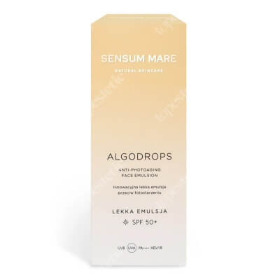 Sensum Mare AlgoDrops Anti-Photoaging Protective Face Drops SPF 50/PA++++ Krople ochronne przeciw fotostarzeniu UVB UVA HEV/IR 50 ml