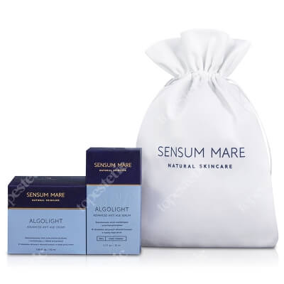 Sensum Mare Algolight Set 2020 ZESTAW Krem o lekkiej konsystencji 50 ml + Serum rewitalizujące i przeciwzmarszczkowe 35 ml