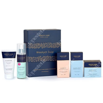 Sensum Mare Best Sellers AlgoLight Deluxe Box ZESTAW Krem 50 ml + Serum 35 ml + Tonik 200 ml + Krem pod oczy 15 ml + Żel 150 ml