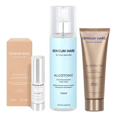 Sensum Mare Favorite Set ZESTAW Tonik 200 ml + Krem pod oczy 15 ml + Upiększający balsam do ciała 125 ml
