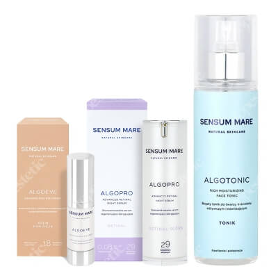 Sensum Mare Winter Care ZESTAW Tonik 200 ml + Serum z retinalem 30 ml + Krem pod oczy 15 ml