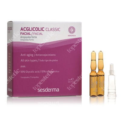 Sesderma Acglicolic Classic Ampułki o silnym działaniu przeciwstarzeniowym 5 x 2 ml