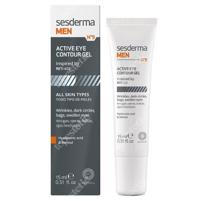 Sesderma MEN N9 Active Eye Contour Gel Żel pod oczy dla mężczyzn 15 ml