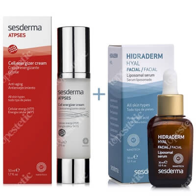 Sesderma Atpses Cream + Hidraderm Hyal Serum ZESTAW Krem nawilżający energetyzujący komórki 50 ml + Serum 30 ml