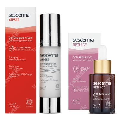 Sesderma Atpses + Reti Age Serum ZESTAW Krem nawilżający energetyzujący komórki 50 ml + Serum przeciwzmarszczkowe 30 ml