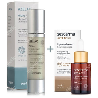 Sesderma Azelac + Azelac RU ZESTAW Żel nawilżający do twarzy 50 ml + Serum liposomowe 30 ml