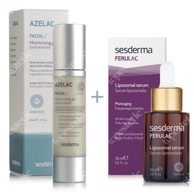 Sesderma Azelac + Ferulac ZESTAW Żel nawilżający do twarzy 50 ml + Serum liposomowe 30 ml