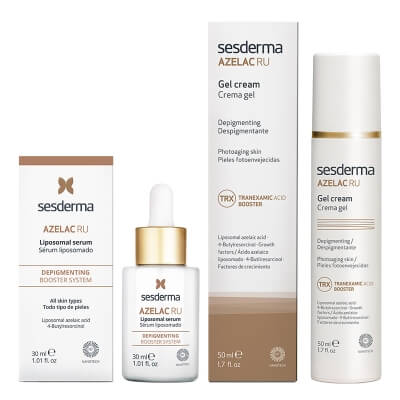 Sesderma Azelac RU Gel Cream + Serum Azelac Ru ZESTAW Krem-Żel depigmentujący 50 m + Serum liposomowe 30 ml