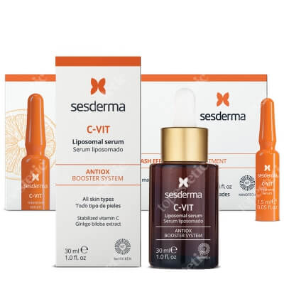 Sesderma C-VIT Liposomal Serum + C-VIT Intensive Serum ZESTAW Serum liposomowe 30 ml + Intensywne Serum 12% Ampułki 10 x 1,5 ml