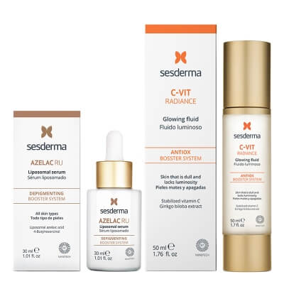 Sesderma C-VIT Radiance + Azelac RU Serum ZESTAW Krem rozświetlający 50 ml + Serum liposomowe 30 ml