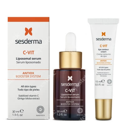 Sesderma C-VIT Serum + Eye Contour Cream ZESTAW Serum liposomowe 30 ml + Krem pod oczy 15 m