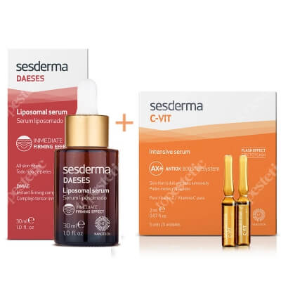 Sesderma Daeses Liposomal Serum + C-VIT Intensive Serum ZESTAW Serum liposomowe liftingujące 30 ml + ntensywne Serum 12% Ampułki 5 x 2 ml