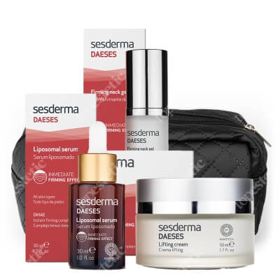 Sesderma Daeses Set ZESTAW Krem liftingujący 50 ml + Serum liposomowe liftingujące 30 ml + Żel ujędrniający szyję 50 ml + Czarna, duża 1 szt