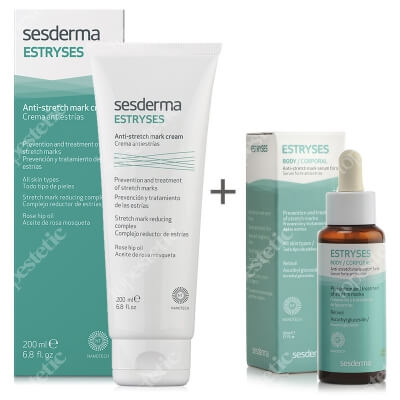 Sesderma Estryses Forte + Estryses ZESTAW Serum rozstępy 50 ml + Krem na rozstępy 200 ml