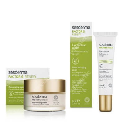 Sesderma Factor G Cream + Factor G Eye Contour Cream ZESTAW Regenerujący krem przeciwstarzeniowy 50 ml + Krem pod oczy 15 ml