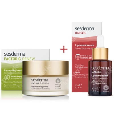 Sesderma Factor G Rejuvenating Cream + Daeses Liposomal Serum ZESTAW Regenerujący krem przeciwstarzeniowy 50 ml + Serum liposomowe liftingujące 30 ml