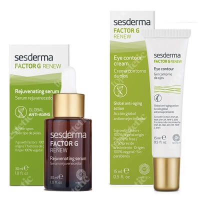 Sesderma Factor G - Rejuvenating Serum + Eye Contour Cream ZESTAW Serum 30 ml + Krem pod oczy 15 ml