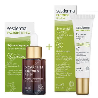 Sesderma Factor G - Rejuvenating Serum + Eye Contour Cream ZESTAW Serum 30 ml + Krem pod oczy 15 ml