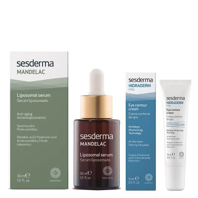 Sesderma Hidraderm Eye + Mandelac Liposomal Serum ZESTAW Krem pod oczy 15 ml + Serum liposomowe 30 ml