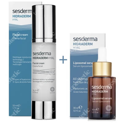 Sesderma Hidraderm Hyal + Hidraderm Hyal Liposomal Serum ZESTAW Krem do twarzy 50 ml + Serum 30 ml